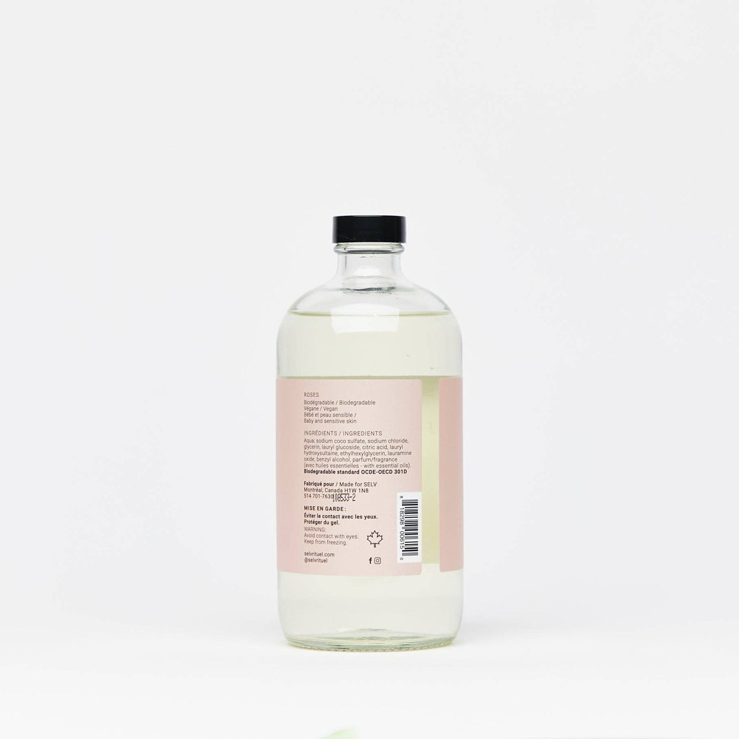 Rose Quartz Bubble Bath Label