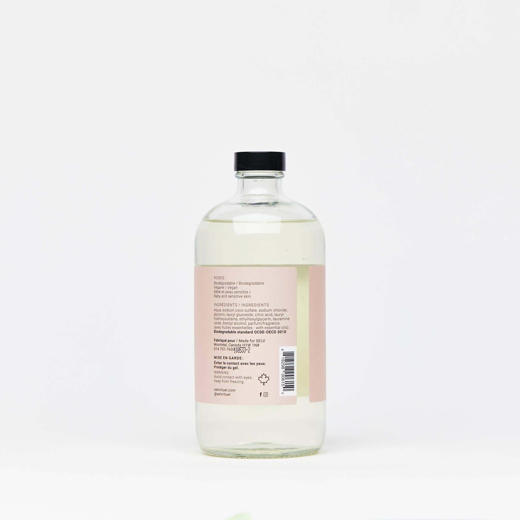 Rose Quartz Bubble Bath Label