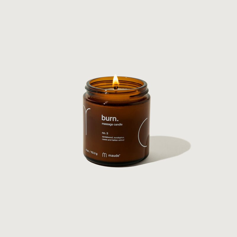 burn. Skin-Softening Massage Oil Candle - OH WHAT BEAUTY