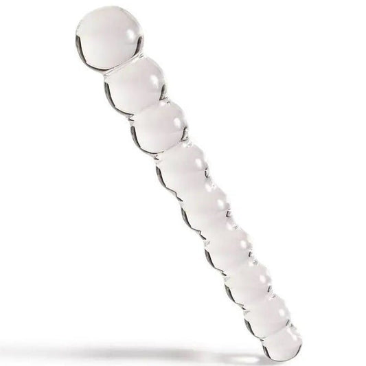 Hyacinth Beaded Glass Dildo - OH WHAT BEAUTY