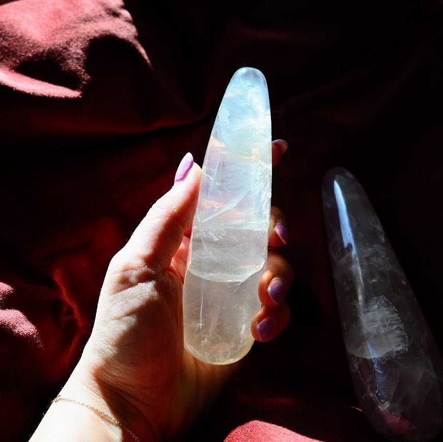 Natural Moonstone Pleasure Wand - OH WHAT BEAUTY