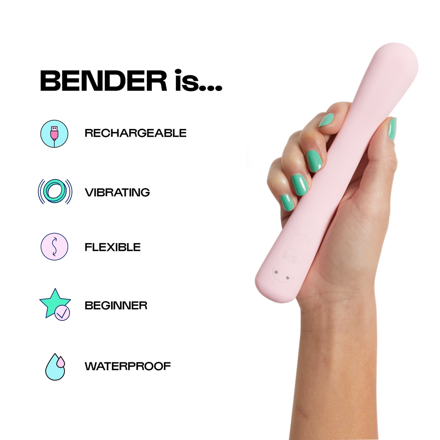 Bender Multi-Speed Waterproof Silicone Sex Toy