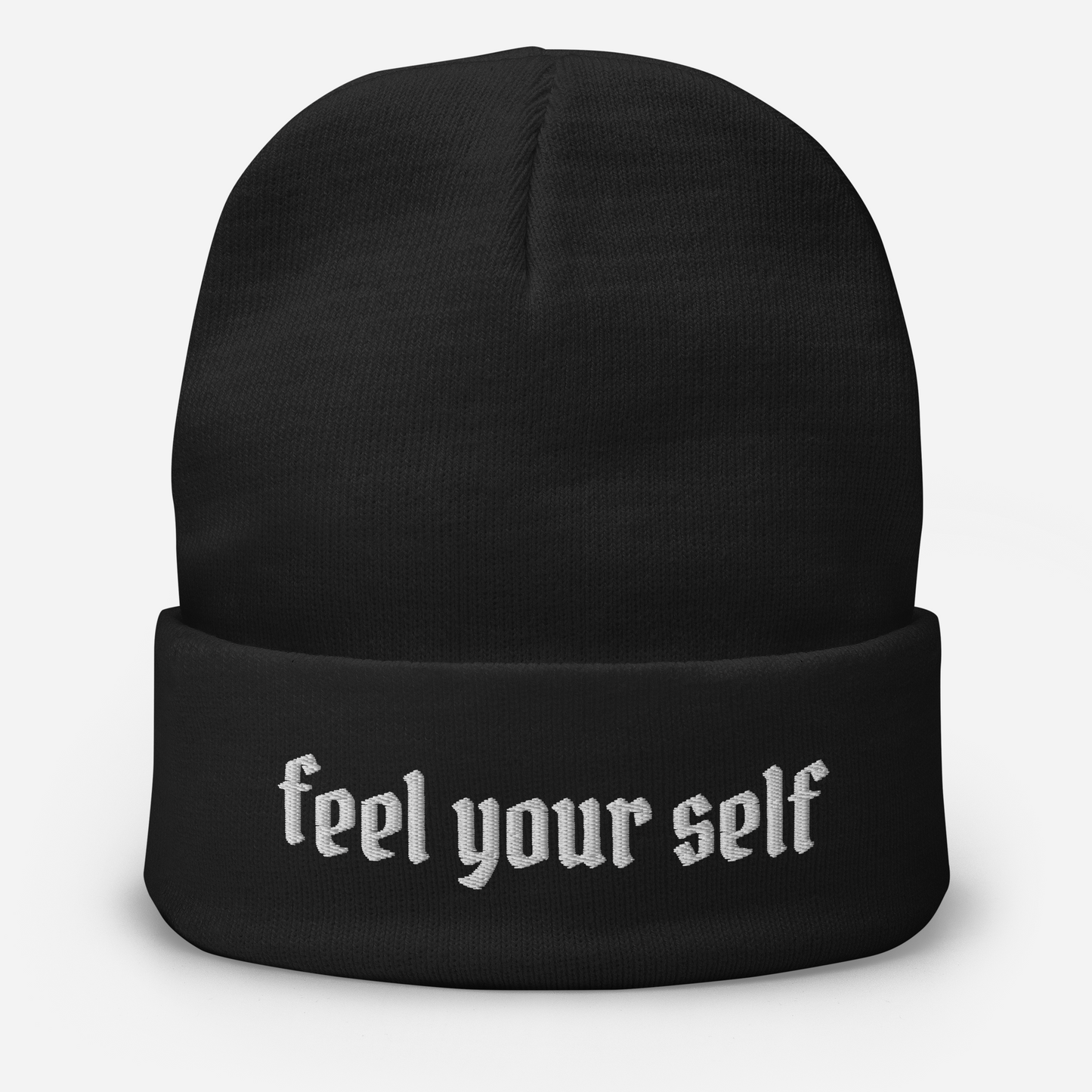 Feel Your Self Embroidered Beanie