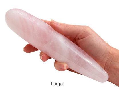 Natural Rose Quartz Dildo Pleasure Wand